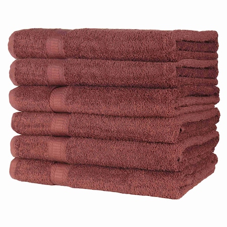 Hospeco True Color Bath Towel 25x52 Brown (12 Pack) BATH-BROWN